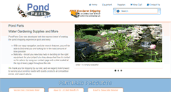Desktop Screenshot of pondparts.com