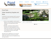 Tablet Screenshot of pondparts.com